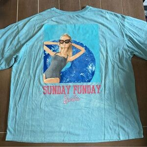 Barbie Sunday Funday XL Oversized Graphic T-Shirt